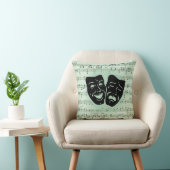 グリーンミュージックとシアターギリシャのマスク クッション (椅子)