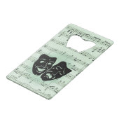 グリーンミュージックとシアターギリシャのマスク クレジットカード栓抜き (正面アングル)