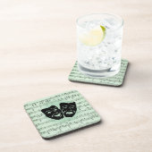 グリーンミュージックとシアターギリシャのマスク コースター (右側)