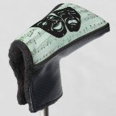 グリーンミュージックとシアターギリシャのマスク ゴルフヘッドカバー (3/4 正面)