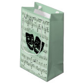 グリーンミュージックとシアターギリシャのマスク スモールペーパーバッグ (裏面アングル)