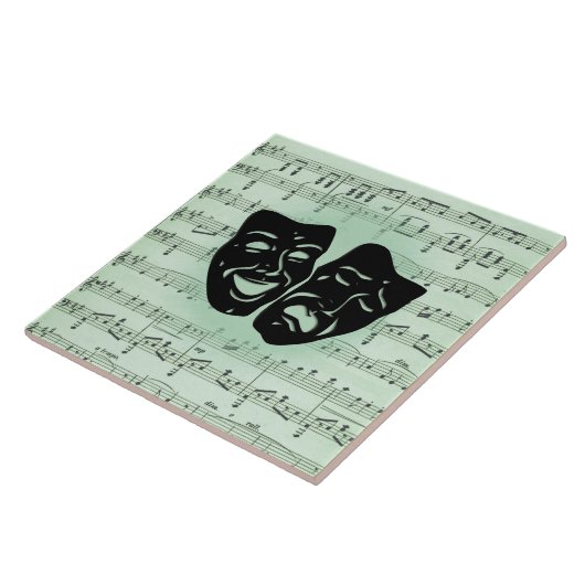 グリーンミュージックとシアターギリシャのマスク タイル (側面)