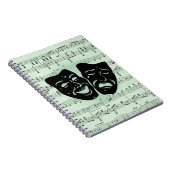 グリーンミュージックとシアターギリシャのマスク ノートブック (右側)