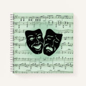 グリーンミュージックとシアターギリシャのマスク ノートブック (正面)