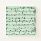 グリーンミュージックとシアターギリシャのマスク ノートブック (裏面)