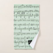 グリーンミュージックとシアターギリシャのマスク バスタオルセット (ハンドタオル)