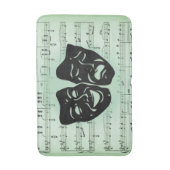 グリーンミュージックとシアターギリシャのマスク バスマット (正面縦)