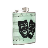 グリーンミュージックとシアターギリシャのマスク フラスク (右)