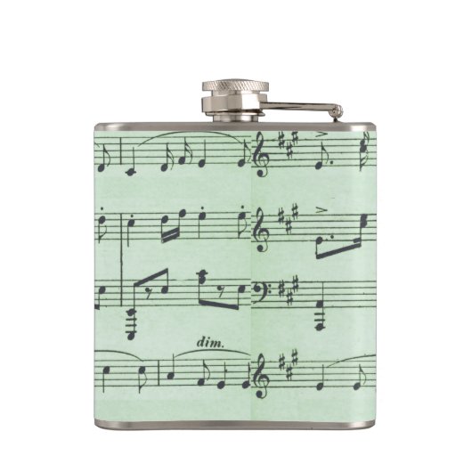 グリーンミュージックとシアターギリシャのマスク フラスク (裏面)