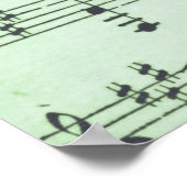 グリーンミュージックとシアターギリシャのマスク ポスター (角)