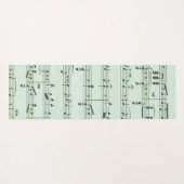 グリーンミュージックとシアターギリシャのマスク ヨガマット (裏面(横))