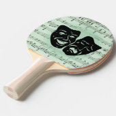 グリーンミュージックとシアターギリシャのマスク 卓球ラケット (正面アングル)