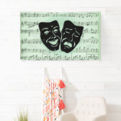 グリーンミュージックとシアターギリシャのマスク 横断幕 (インサイチュ)