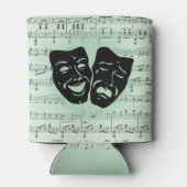 グリーンミュージックとシアターギリシャのマスク 缶クーラー (裏面)