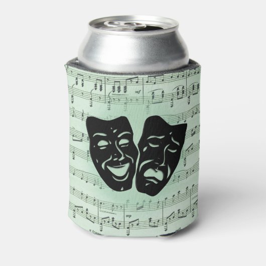 グリーンミュージックとシアターギリシャのマスク 缶クーラー (缶裏面)