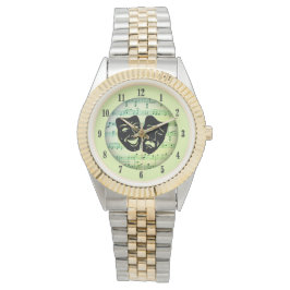 グリーンミュージックとシアターマスク 腕時計