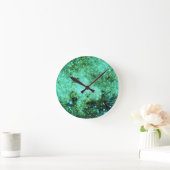 グリーンミルキーウェイ銀河系 ラウンド壁時計 (ホーム)