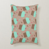 グリーンミントカップケーキ アクセントクッション (正面(垂直))