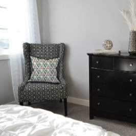 グリーンミントベージュ抽象芸術幾何学模様 クッション