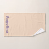 グリーンミントベージュ抽象芸術幾何学的パターン名 バスタオルセット (ハンドタオル)