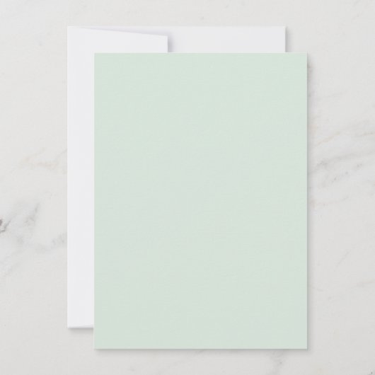 グリーンムスターヒージョールボーイ赤ちゃんシャワー招待状 招待状 (裏面)