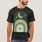 グリーンムーンアイ・アーチシンボルアート Tシャツ (正面)
