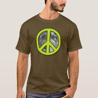 グリーンムーンピースサイン – Tシャツ
