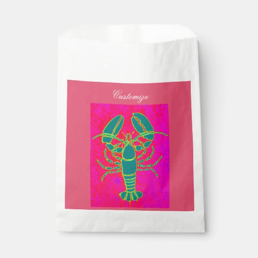 グリーンメインロブスターレッド フェイバーバッグ (正面)