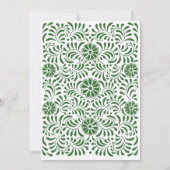 グリーンメキシカン タレヴェラ ウェディング 招待状 (裏面)