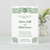 グリーンメキシカン タレヴェラ 結婚式の招待状 案内状 (スタンド正面)