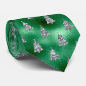 グリーンメタリックモダンホリエレガントデイ ネクタイ (ロール)