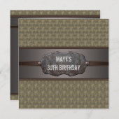 グリーンメタルマン30th誕生日パーティー 招待状 (正面/裏面)