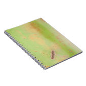 グリーンメタルラスティー溶接グランジ写真 ノートブック (右側)