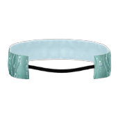 グリーンメタル上の雨滴 アスレチックヘッドバンド (裏面)