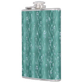 グリーンメタル上の雨滴 フラスク (左)