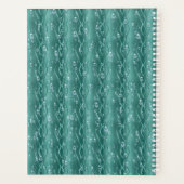 グリーンメタル上の雨滴 プランナー手帳 (裏面)