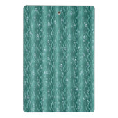 グリーンメタル上の雨滴 ミニクリップボード (裏面)