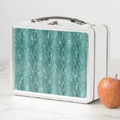 グリーンメタル上の雨滴 メタルランチボックス (インサイチュ)