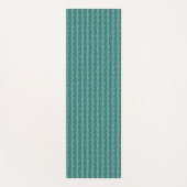 グリーンメタル上の雨滴 ヨガマット (正面)