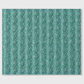 グリーンメタル上の雨滴 ラッピングペーパー (フラット)