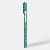 グリーンメタル上の雨滴 Case-Mate iPhoneケース (裏面 / 左)