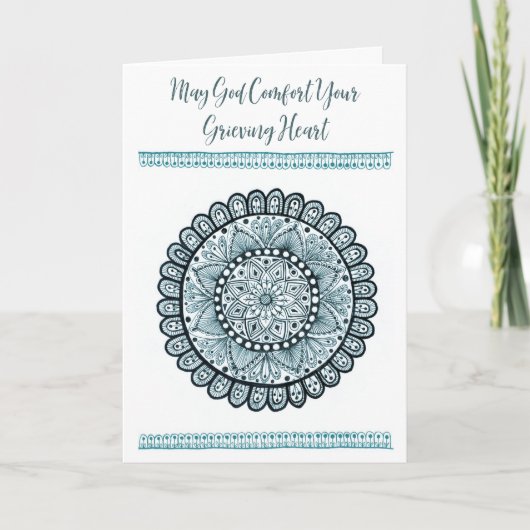 グリーンメダリオンのクリスチャン同情カード カード (正面)