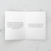 グリーンメダリオンのクリスチャン同情カード カード (内部)