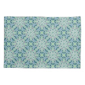 グリーンメダリオンのピローケース 枕カバー (裏面)