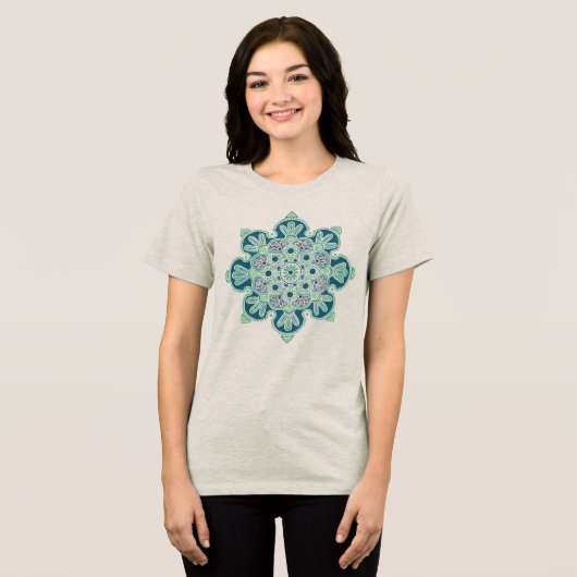 グリーンメダリオンTシャツ トライブレンドＴシャツ (正面全面)