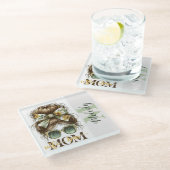 グリーンメッシーブンマママママワイズボス ガラスコースター (アングル)