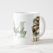 グリーンメッシーブンマママママワイズボス ジャンボコーヒーマグカップ (正面右)