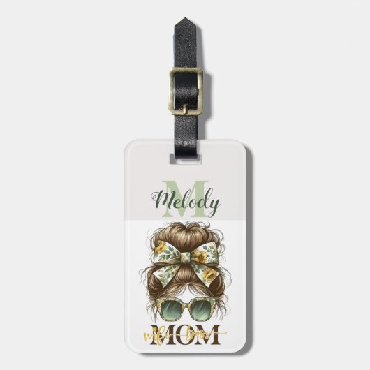 グリーンメッシーブンマママママワイズボス ラゲッジタグ (正面縦)