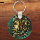 グリーンメドゥーサヘビバラゴルゴン キーホルダー (正面)