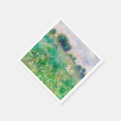 グリーンメドウbyルノアール印象派絵画の スタンダードカクテルナプキン (角)